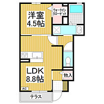 ローズコート青木島II  ｜ 長野県長野市青木島町青木島乙（賃貸アパート1LDK・1階・35.51㎡） その2