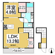 サンガーデン  ｜ 長野県長野市青木島（賃貸アパート1LDK・2階・49.88㎡） その2