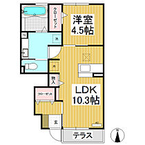 フィガレンス篠山  ｜ 長野県長野市篠ノ井布施五明（賃貸アパート1LDK・1階・40.44㎡） その2