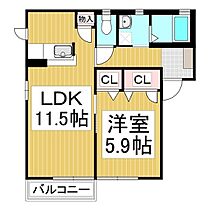 セピアコート安茂里  ｜ 長野県長野市大字安茂里小市3丁目（賃貸アパート1LDK・1階・43.54㎡） その2