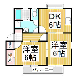 間取図画像 2DK