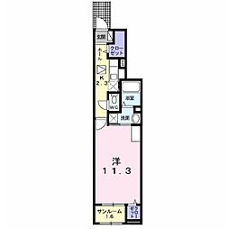 コンフォルト清須 1Kの間取図画像