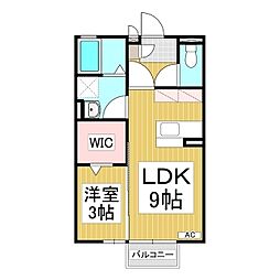 グランツ・K 1LDKの間取図画像