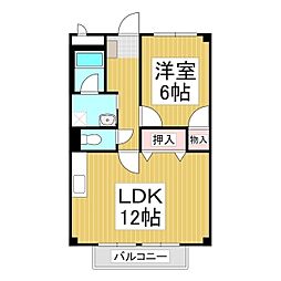 メゾン・ド・リラ 1LDKの間取図画像