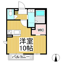 レガーロ2 ワンルームの間取図画像