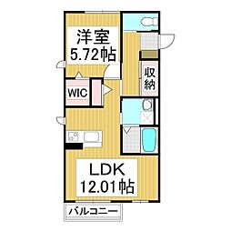SDSレジデンス 1LDKの間取図画像
