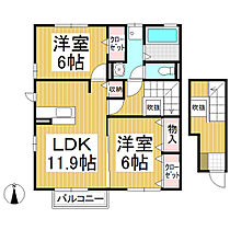 サフィーロＢ  ｜ 長野県上田市蒼久保（賃貸アパート2LDK・2階・67.99㎡） その2