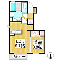 LIEN　S棟  ｜ 長野県上田市緑が丘3丁目（賃貸アパート1LDK・1階・36.58㎡） その2