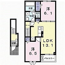 長野県上田市上田原（賃貸アパート2LDK・2階・59.55㎡） その2