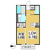 Nabia  ｜ 長野県上田市常田3丁目（賃貸アパート1LDK・1階・34.55㎡） その2