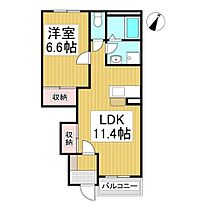 アートフラットＫ  ｜ 長野県上田市中野（賃貸アパート1LDK・1階・44.52㎡） その2