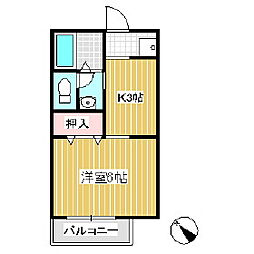 間取図画像 1K