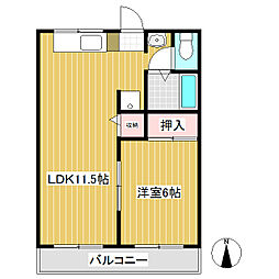 ファインレジデンス 1LDKの間取図画像