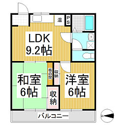 ピアサーティワン 2LDKの間取図画像