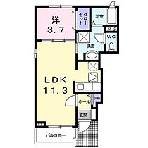 長野県佐久市三塚（賃貸アパート1LDK・1階・37.13㎡） その2