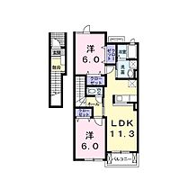 長野県佐久市岩村田（賃貸アパート2LDK・2階・58.86㎡） その2