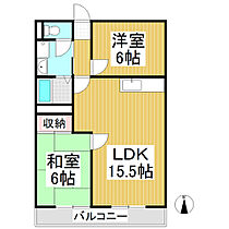 グリンディヒルズ桜井　B棟  ｜ 長野県長野市大字徳間（賃貸マンション2LDK・2階・58.00㎡） その2