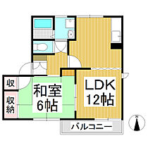 エステート浅川　Ｍ棟  ｜ 長野県長野市浅川押田（賃貸アパート1LDK・1階・43.00㎡） その2