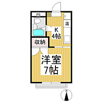 メゾンドＭ  ｜ 長野県長野市吉田4丁目（賃貸アパート1K・2階・23.18㎡） その2