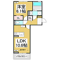 トリシア南俣　ウエスト  ｜ 長野県長野市大字稲葉（賃貸アパート1LDK・3階・42.93㎡） その2