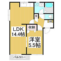 ベルメゾン裾花　Ｎ棟  ｜ 長野県長野市大字安茂里伊勢宮2丁目（賃貸アパート1LDK・1階・46.51㎡） その2