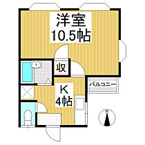 クオリティハウス若宮　Ａ棟  ｜ 長野県長野市若宮1丁目（賃貸アパート1K・2階・33.00㎡） その2