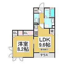 グレイスステージ稲葉  ｜ 長野県長野市大字稲葉（賃貸アパート1LDK・1階・43.77㎡） その2