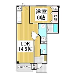 間取図画像 1LDK