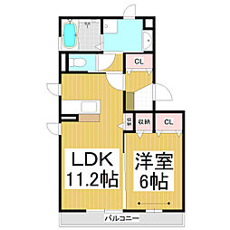 間取図画像 1LDK