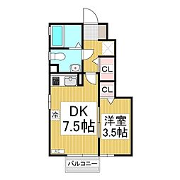 間取図画像 1DK