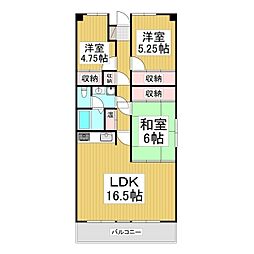 メゾンデュオーラ信濃 3LDKの間取図画像