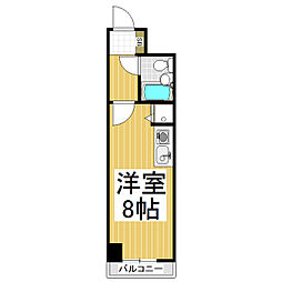 ダイアパレス長野中央 ワンルームの間取図画像
