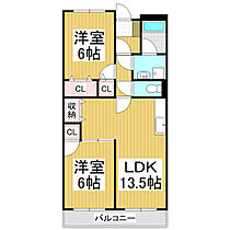 Limpia幸ハイツＡ  ｜ 長野県松本市大字笹賀（賃貸マンション2LDK・3階・58.32㎡） その2