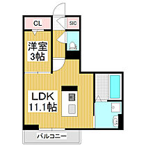 (仮）里山辺D-room　S棟 201 ｜ 長野県松本市大字里山辺（賃貸アパート1LDK・2階・37.03㎡） その2