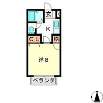 グリーンタウンクボタII  ｜ 長野県松本市野溝西2丁目（賃貸アパート1K・2階・26.42㎡） その2