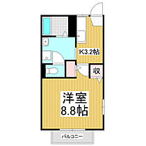 サライ21　Ａ棟  ｜ 長野県松本市大字水汲（賃貸アパート1K・1階・28.24㎡） その2