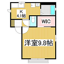 エスポワール　Ｂ棟  ｜ 長野県松本市井川城3丁目（賃貸アパート1K・2階・33.25㎡） その2