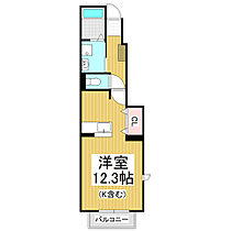 長野県松本市神田3丁目（賃貸アパート1R・1階・33.15㎡） その2