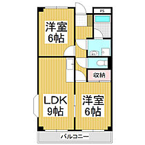 Limpiaエスポワール西中田  ｜ 長野県松本市井川城3丁目（賃貸マンション2LDK・2階・48.60㎡） その2