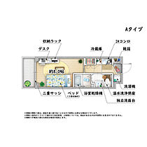 カレッジコート信州大学前家電・食事付き  ｜ 長野県松本市元町3丁目（賃貸マンション1K・5階・20.21㎡） その2