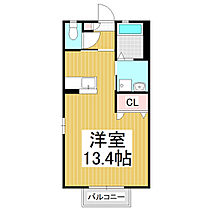 クレールＢ  ｜ 長野県松本市平田東2丁目（賃貸アパート1R・2階・32.24㎡） その2