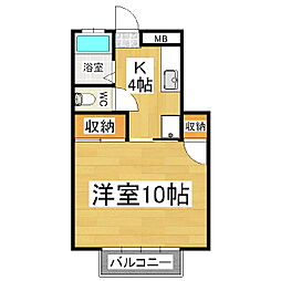 間取図画像 1K