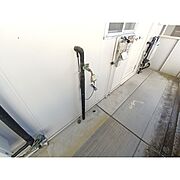 屋外洗濯機置き場
