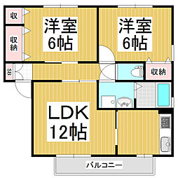 間取図画像 2LDK