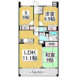 間取図画像 2SLDK