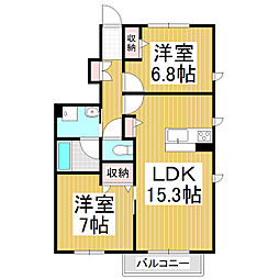 間取図画像 2LDK