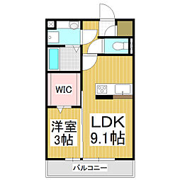 Ground I 1LDKの間取図画像