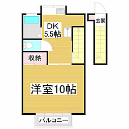 稼ぐ家姫19号 1DKの間取図画像