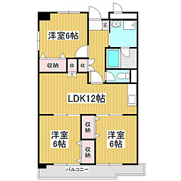 古舎Tsukama 3LDKの間取図画像