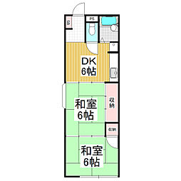 メゾニティ・エース 2DKの間取図画像